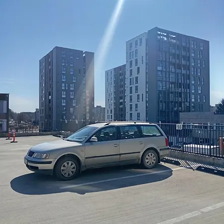 Apartament With A Balcony And An Impressive Terrace On The Roof Of The House - Private Free Car Parking Wilno